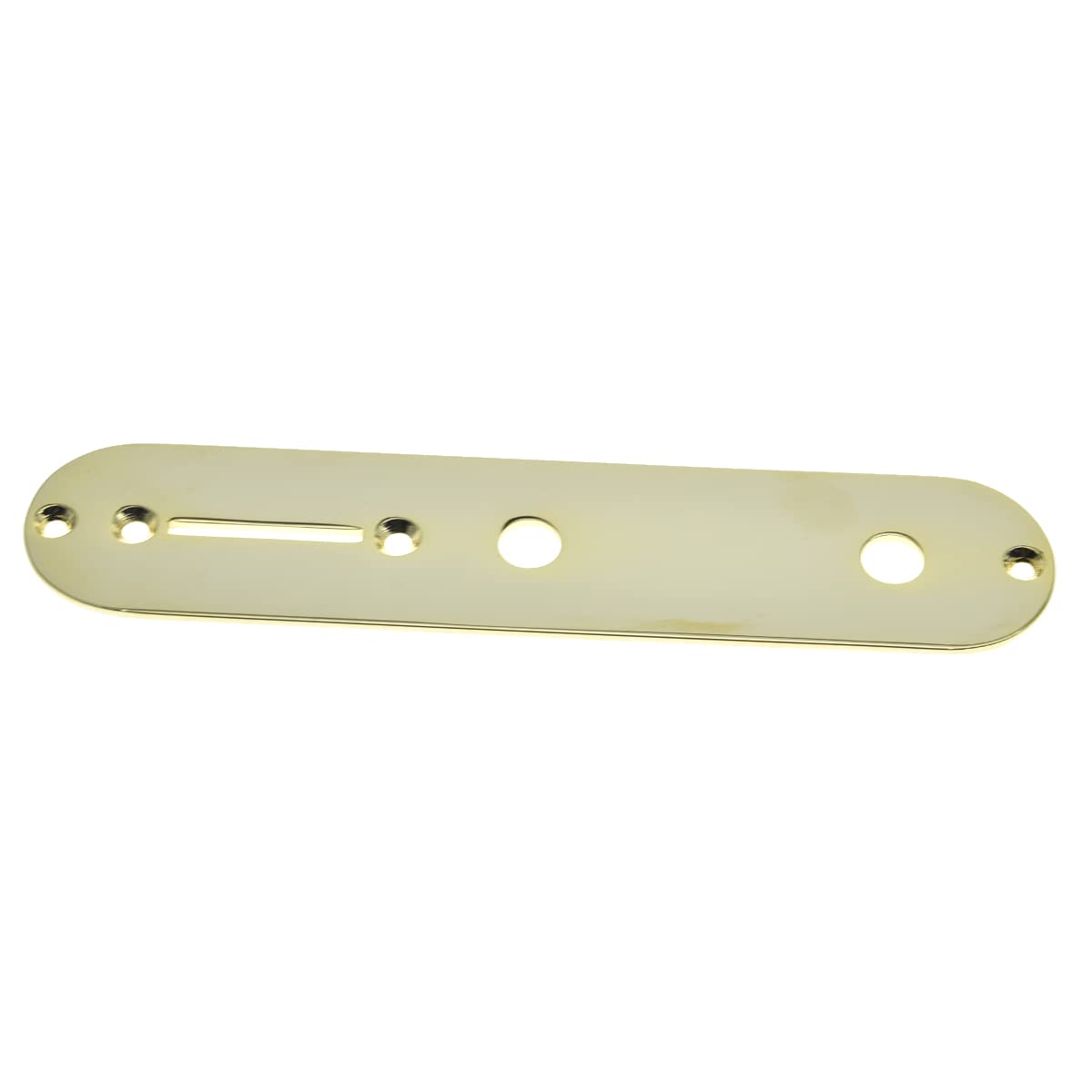 Dopro Tele Guitar Control Plate with 25/64'' Diameter Pot Holes for Telecaster Guitar with CTS Pots Gold